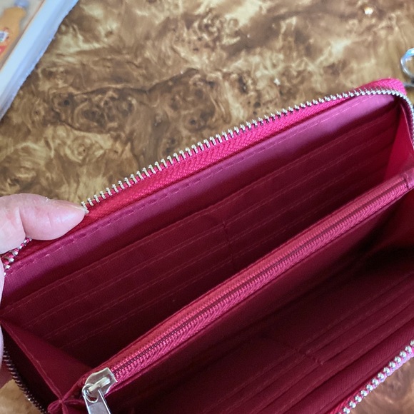 Pink Checkered Wallet - Picture 5 of 6